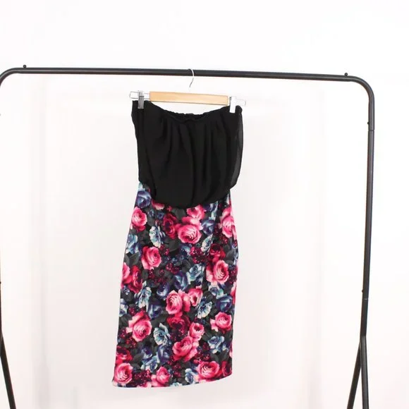 *Suzy Shier Floral Halter Dress - Picture 6 of 6